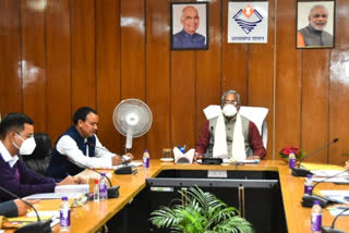 Chief Minister Trivendra Singh Rawat's review meeting