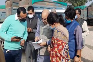 transport-minister-moolchand-sharma-gets-challan-overload-dumpwer-in-faridabad