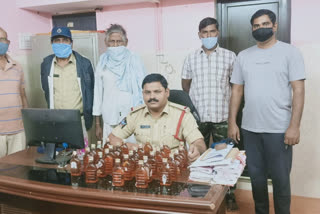 Attack on belt shop Karnataka liquor confiscation