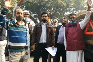 demand for withdrawal of new agricultural laws in moradabad uttar pradesh