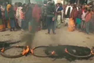 Villagers created a ruckus against the killing in koderma