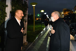 Turkish president arrives in Azerbaijan capital