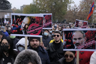 Protesters in Armenia besiege parliament, demand PM resigns