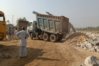 Mining work stopped in Charkhi Dadri.