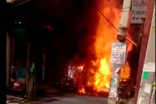3 LPG cylinders blasted during electrical fire in Kirti Nagar Delhi