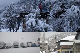 HEAVY SNOWFALL IN LAHAUL SPITI DISTRICT