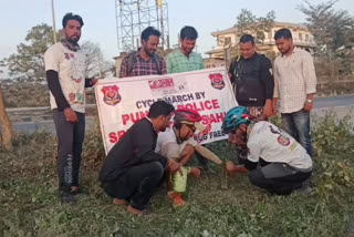 চাইকেলেৰে যাত্ৰা কৰি আহমেদাবাদৰ পৰা ৰঙিয়া পালেহি ৪ গৰাকী আৰোহী