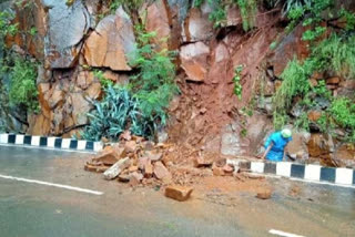 Broken cliffs in Thirumala