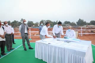 The Chief Minister reviewed the bus stand renovation work at baramunda