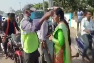 YSRCP leader D Revathi slaps toll plaza staffer in Guntur