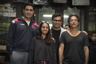 Abhishek Bachchan-starrer 'Bob Biswas' wraps shoo  ബോബ് ബിശ്വാസ് വാർത്ത  അഭിഷേക് ബച്ചന്‍റെ ചിത്രം പൂർത്തിയായി വാർത്ത  abhishek bachchan film complete news  bob biswas wraps shooting news  bob biswas make over film news  അഭിഷേക് ബച്ചന്‍റെ പുതിയ ഗെറ്റപ്പ് വാർത്ത  കഹാനി സിനിമ അഭിഷേക് ബച്ചൻ വാർത്ത