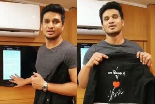 Hero Nikhil sends a special gift to his fangirl