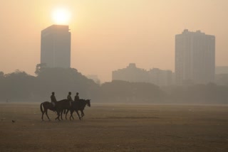 Dense Fog covered Kolkata