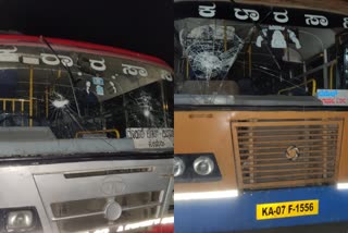 Stone pelting on KSRTC buses