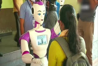 Robot assists voters at Kerala polling booth