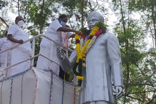 Puducherry Chief Minister pays homage to Mahakavi Bharatiyar