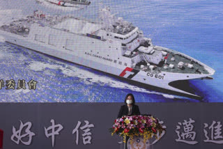 Taiwan Prez launches new domestically made patrol ships