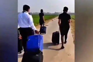 IndiGO crew walks to airport due to Bharath Band call