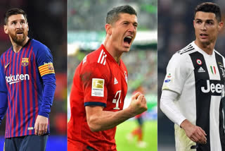 Robert Lewandowski, Messi, Ronaldo