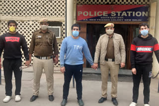 New Friends Colony police arrested three accused for firing in Delhi