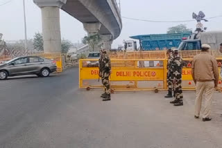 Farmers Protest:  No widespread impact on NH148,  Police and CRPF personnel deployed at  Aya Nagar Border