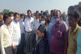 Jajpur MP Sarmistha Sethi visited area to build overbridge