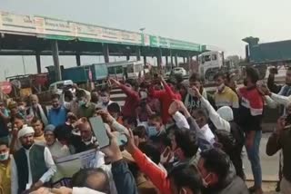 farmers protest against new farm laws in jaipur
