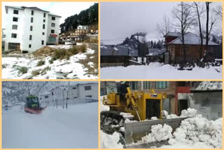snowfall in several arias of valley