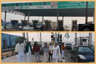 Farmers made toll plaza free in greater noida