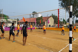 Volleyball Premier League organized in Dumka Police Line