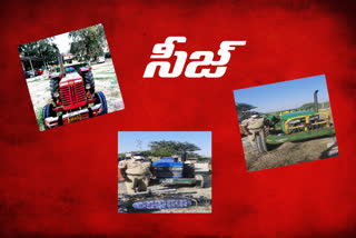 Task force police seize 3 tractors moving sand illegally in narayanapet district