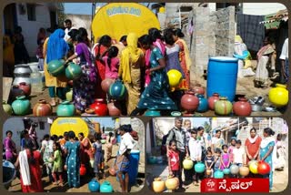 no enough  water in chitradurga district's villages