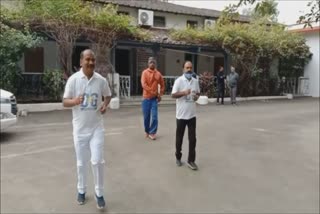 MLA Gulab Kamro ran in the virtual marathon