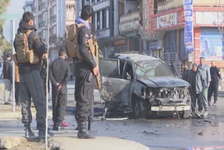 bomb blast in kabul, two killed and two injured