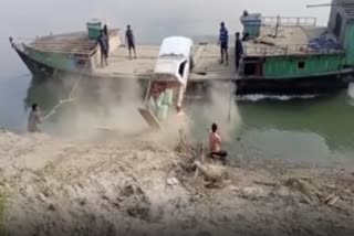 live boat accident at majuli feri ghat