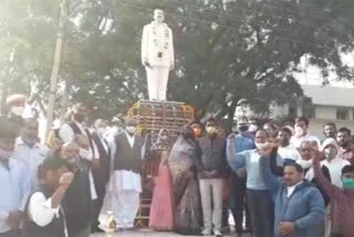 Neemkathana new, Tribute paid to martyr JP Yadav