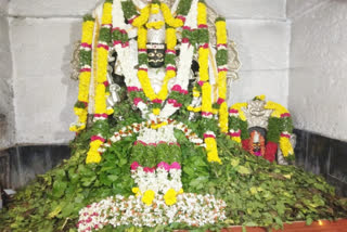 Laksha Bilvarchana in the Veerabhadra Temple at kuravi