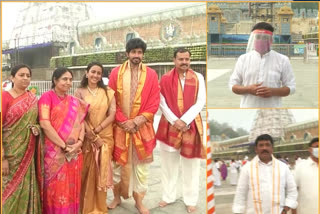 vips visit tirumala temple