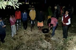 man jumped into well in ranchi