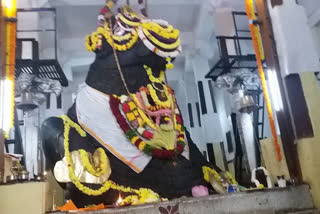 a simple ritual on kadlekayi parashe in Bengalur