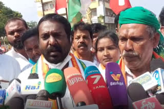 Opposition to agricultural laws: All party demonstration in Kumari