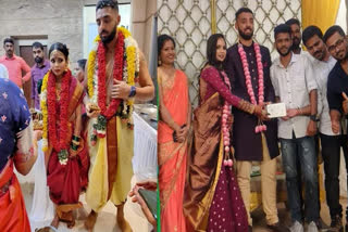 KKR mystery spinner Varun Chakravarthy playing cricket in his marriage reception