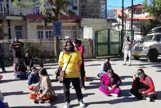 Parents protest outside DAV New Shimla school