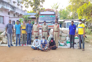 Heavy amount of ganjai seize in Bhadrachalam police in bhadradri kothagudem district