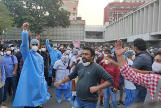 Delhi AIIMS nurses on indefinite strike against contract terms