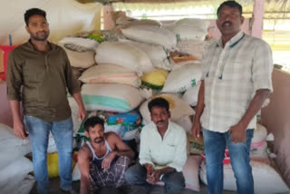 illegally stored ration rice seized