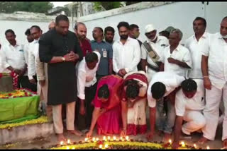 Minister Mekapati Gautamreddy worships on the last Monday of Kartikam