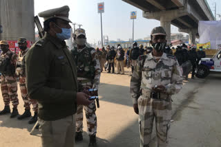 Sanitizer provided to the soldiers at Tikri Border