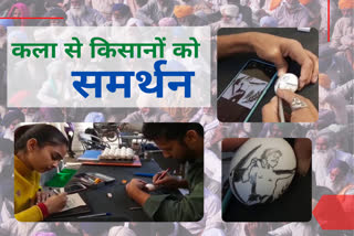 Supporting farmer movement by sketching on eggs