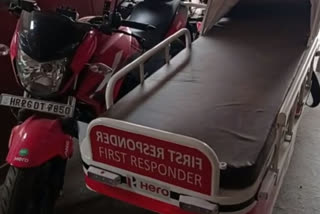Bike ambulance in regional hospital mandi